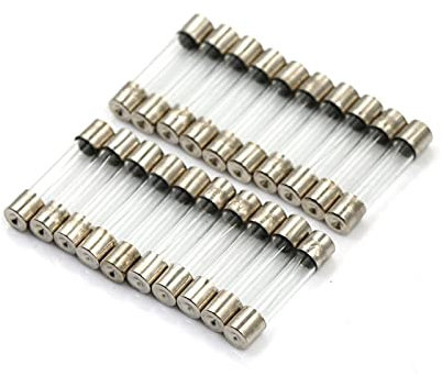 Sicherungen, Sicherungen Sortiment Kits, Sicherung 20PCS 5 * 20mm 6 * 30mm Sicherung Sortiment Kits DIY Schnellblasen-Glasrohr Schnellblasen-Glassicherungen 5A 10A 15A(5a)
