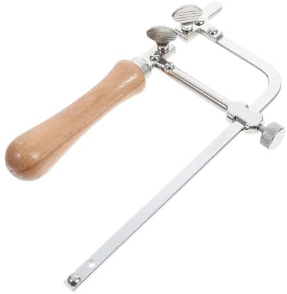 Hemobllo Puzzle-Bogen Zubehör für Terrarien verstellbare Seilsägen Steindrahtsägen Laubsäge mit Holzgriff Leichte Laubsäge Kappsäge mit ergonomischem Griff flexible Drahtkappsäge Metall