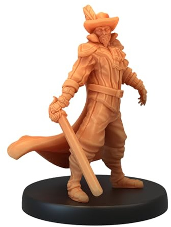 Unpainted DND Musketeer Sabre Miniature Figurine, Tabletop Gaming Collectible, Fantasy World, Ideal Gift for Dungeon Masters and Collectors Alike - Designed by Epic Miniatures