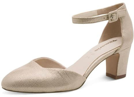 Tamaris Décolleté da donna con tacco a blocco metallico 37 EU