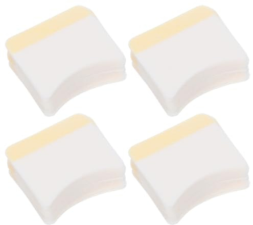 OSALADI 160 Stück Bogenförmige Make Up Entferner Pads für Mädchen und Frauen Wimperncreme Reinigungspads Sanfte Kosmetikreinigung Praktisches für Salon und Zuhause