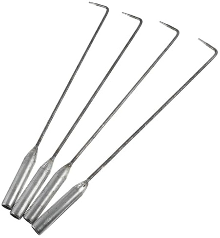 SUPVOX Feuerstellen Schürhaken und Grill Aschewerkzeug 41cm aus Edelstahl für Garten und Kamin Zufällige Farbe