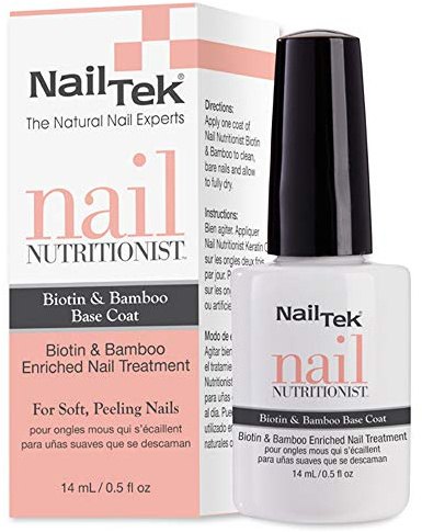 Nail Tek - Trattamento Unghie 5 in 1 Arricchito con Biotina e Bambù 14 mL | Per Unghie Morbide che si sfaldano | Ammorbidisce le imperfezioni | Rosa