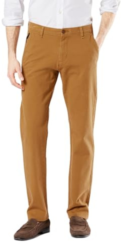 Dockers Ultimate 360 Chino Slim, Pantaloni Casual Uomo, Dark Ginger, 31W / 34L