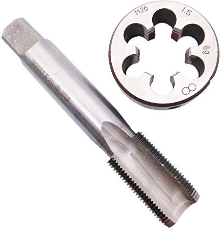 HSS M26 x 1.5mm Tap and M26 x 1.5mm Die Metric Thread Right Hand