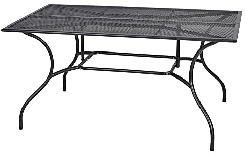 Gartentisch Metall ZWMT-83 - Rechteck 90 x 150 cm