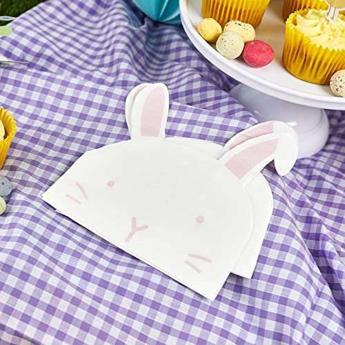 Club Green 20 Osterhase Papierservietten, Hase Geburtstag Party Servietten, Ostern Partyware, Mädchen 1. Geburtstag Party Servietten, Ostereiersuche Party