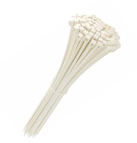 Kippen 9014AK - Confezione da 100 pezzi di Fascette Bianche per Cablaggio 100x2,5 mm.