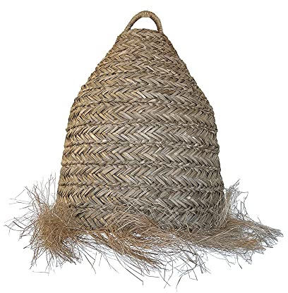 Lumisky Abat Jour ANAFI Seegras, Natur, Boho-Stil, für elektrische Fassung E27