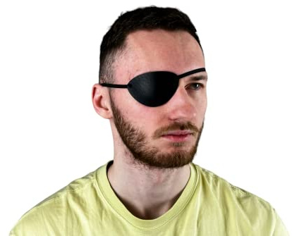 Generisch Patch per gli occhi in pelle, patch per gli occhi, patch per gli occhi da donna, patch per gli occhi sottili (marrone chiaro)