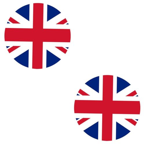 2St Britische Flagge Bodenaufkleber Selbstklebende Wanddekoration mit britischer Flagge fliesenaufkleber Wandaufkleber wasserfester Bodenaufkleber rutschfest schmücken 3d