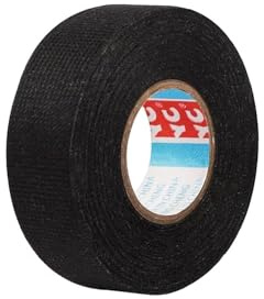 4 Stück KFZ Gewebeband, 19mm x 15m Klebeband Kabelbaum, Gewebeband Panzerklebeband Kabelbäume Elektriker Band, Auto Kabelbaum Filzband für Kabelbäume Elektrisches Klebeband