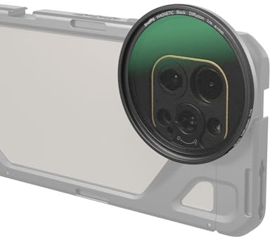 SMALLRIG 67mm Magnetischer Schwarzer Diffusionsfilter 1/4 Filter Nebelfilter + 67mm Gewindefilterring, HD-Optisches Glas 28 Schichten Multi Nano-Beschichteter Schwarzer Nebelfilter - 4583