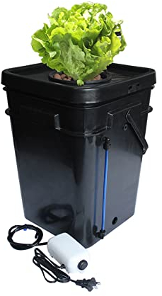 MEIVIYA Système de Culture hydroponique 15L 20L Pot carré Complet DWC système hydroponique Cloner Seau Jardin intérieur Culture sans Sol et Produits de semis(20L)