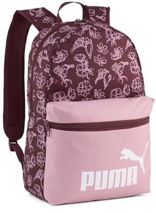 PUMA Phase Aop Backpack Mochila, Poised Pink-floral Aop, Talla única Unisex adulto
