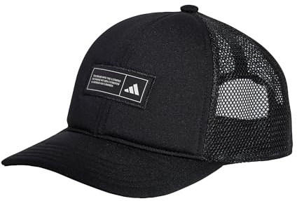 adidas Unisex Snapback Trucker Cap, Black, S-M