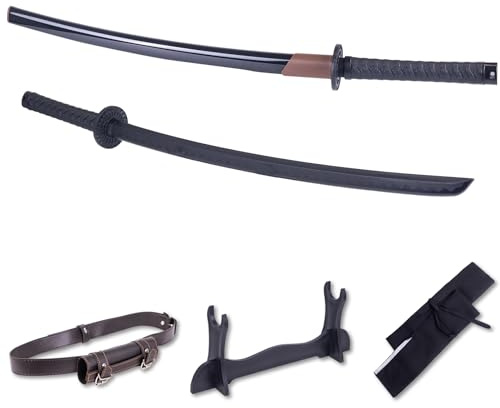 Polypropylene Katana Sword Set- Japanese Training Samurai Sword, Training Longsword, Martial Arts Practice Katana, Cosplay Sword, Safe, Easy, Fun, Durable