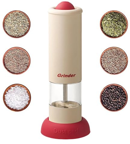 Grinder de pimienta recargable, amoladora de pimienta automática