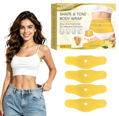 Abnehmpflaster, 4 Stück Abnehmen Schnell Fettverbrenner Slimming Patch, Figurpflege für Bauch & Taille, Körperpflege Patch, Natürliche Pflanzenextrakte-Fettverbrenner, für Alle Körpertypen