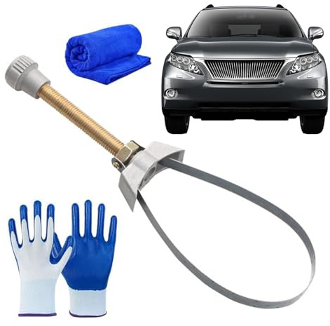 Llave de filtro de aceite ajustable, llaves de extracción de filtro de aceite de motor de automóvil, 19 x 5 cm, accesorios versátiles de accesorios de reparación para camiones, maquinaria