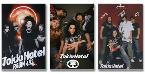 A Set Of 3 To-kio Poster Hotel Rock Music Poster Für Zimmer, Ästhetische Leinwand-Wandkunst, Schlafzimmer-Dekor Poster 08x12inch(20x30cm)-3pcs