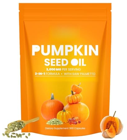 Pumpkin seed oil capsules promote hair growth and youthful skin (300 capsules),1pcs