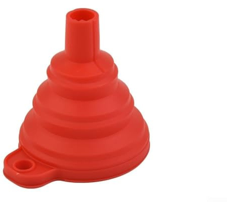Entonnoir pliable en silicone léger pour huile et carburant