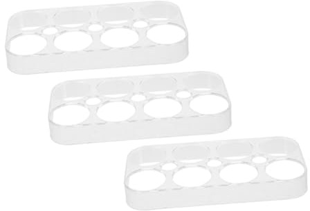 SHINEOFI 4piezas Caja Para Guardar Huevos De Plástico Transparente Huevera Apilable Para Nevera Organizador De Huevos Para Cocina Ranuras Contenedor Para Hueveras De Gran Capacidad
