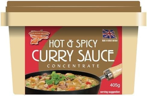 Hot & Spicy Curry Sauce Paste 405g (Pack of 2) | Bold & Fiery Curry Flavour | Concentrated Paste for Quick Sauces | Ideal for Stir-Fries, Curries & Noodles