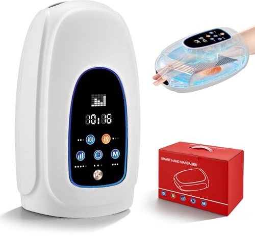 Appareil de massage manuel avec compression et chaleur, 3 modes de massage et 5 niveaux d'intensité, masseur manuel USB sans fil, chauffage de 5 à 8 secondes, soulage les douleurs d'arthrite, cadeau