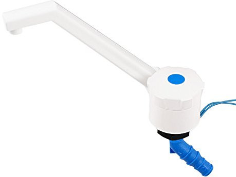 Freizeitschmiede Novo 12v Wasserhahn für Wohnmobil, Wohnwagen - ABS Kunststoff, Bauhöhe: 135 mm, 90 g, weiß
