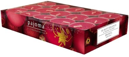 pajoma® Teelichte 30 Stück, Bratapfel | Duft-Teelichte in Aluminiumhülle, Brenndauer ca. 4 Stunden - Höhe 1,5 cm ø 3,5 cm | Premium Qualität | Deko, Gastronomie, Outdoor, Party, Windgläser, Hochzeit