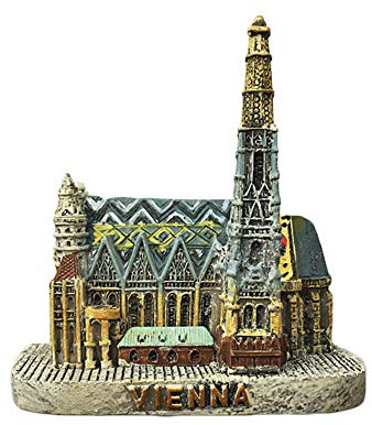 Wedare Vienna Austria 3D Kühlschrankmagnet Tourist Souvenirs Harz Magnet Sticker Kühlschrankmagnet Home & Kitchen Dekoration aus China
