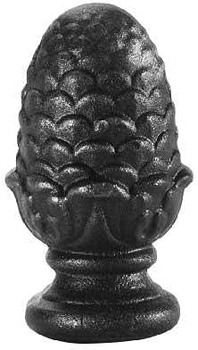 Fenau | Clôture/Pointe/Tête| Hauteur : 120 mm | Matériau : Ø 57 mm | Acier S235JR, brut| Construction de garde-corps/Fer forgé/métallique