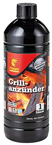 Boomex Flash Grillanzünder Grillanzündhilfe Flüssiganzünder Flüssig Anzünder Grill BBQ, Menge:1 L (9.99EUR/l)