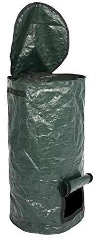 ZIRAN Bolsa de abono para jardín Plegable con Tapa Compostador de residuos de fermento orgánico-ABS
