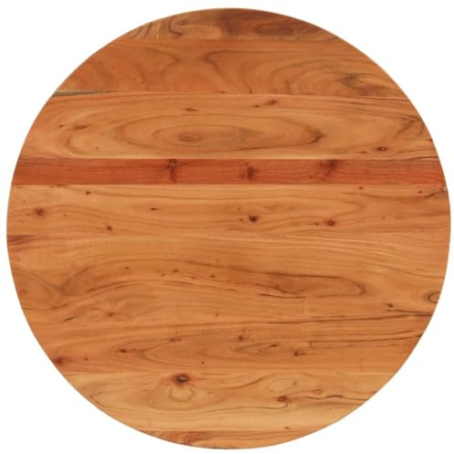 vidaXL Tischplatte Ø90x3,8 cm Rund Massivholz Akazie