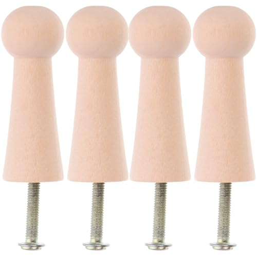 OUNONA 10Er Set Kleiderhaken Holz Rund Wandhaken Für Kleidung Zum Aufhängen Von Jacken Mänteln Handtüchern Taschen Schals Für Bad Schlafzimmer Küche