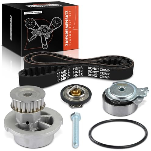 Frankberg Zahnriemensatz Zahnriemen Wasserpumpe | Kompatibel mit Kadett E Caravan T85, Corsa A TR S83, Corsa MK I (B) S93, Astravan MK IV (G) Kasten/Kombi T98, Nova CC S83