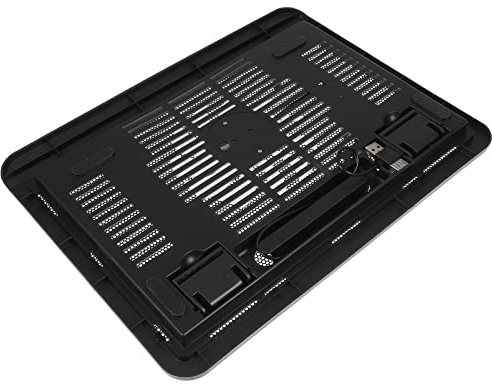 Lurrose Gaming Laptop Silent Cooling Pad with Anti-slip Feet 0.5m Cable High Durability Plastic and Iron Notebook Cooler for Desk Use