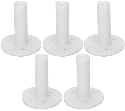 BSLSVGE Rubber Sport Tees 5 Pack | 90° Auto Rebound & 50mm Wide Base | Sport Training Tees for Driving Range/Practice Mat/Indoor Outdoor | Sturdy Ball Tee Holder with Flexible