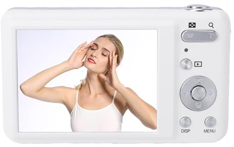 Annadue Cámara Digital 4K de 64 MP con Zoom óptico de 8X, Pantalla de 2,8 Pulgadas Antivibración y Reconocimiento Facial, Cámara Vlog de Viaje para fotografía.