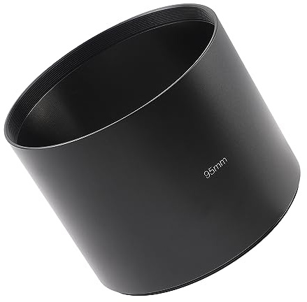 Paraluce in metallo a vite in lega di alluminio per fotocamera con filettatura da 95 mm compatibile con Nikon e fotocamere