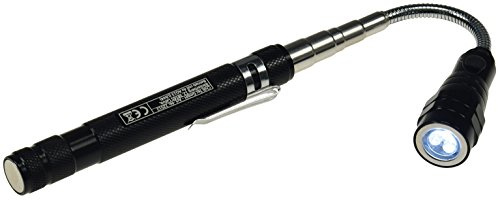 ChiliTec Inspektionsleuchte mit Magnet Teleskop Stab Werkzeug | mit Magnethalter LED Beleuchtung Flexibel 17-55cm ausziehbar bis 1Kg