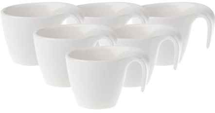 Villeroy & Boch 1034201420 Flow - Set di 6 tazzine da caffè, in Acciaio Inox