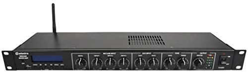 Adastra | Rackmountable 1U Mixer Amplifier With USB Input, FM Tuner & BT Receiver | 2 x 60W