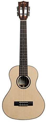 KALA KA-ASZCT-ST - All Solid Spruce Top, Ziricote Super Tenor Ukulele, with Case (UC-B)