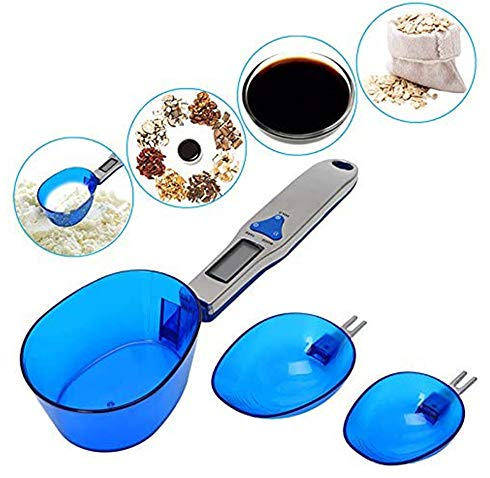 WXQY Balances Haute Précision, Cuillère Balance Digitale Electronique, Cuillère pour Mesures Culinaires avec Ecran D'Affichage LCD, 0.1g~500g