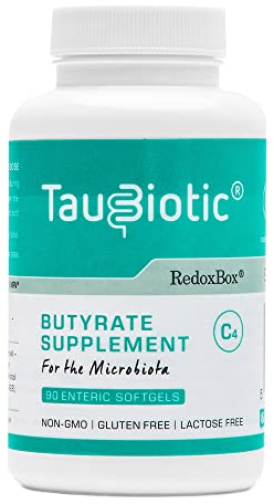 TauBiotic® von RedoxBox® – Butyrate (Tributyrin 500 mg) für Mikrobiota Nahrungsergänzungsmittel - 90 Enterische Weichkapseln