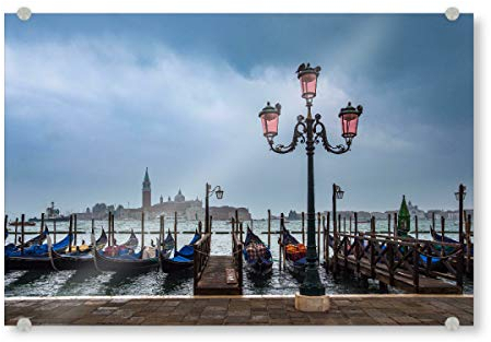 artboxONE Acrylglasbild 30x20 cm Städte Venedig in Italien Bild hinter Acrylglas - Bild venedig arcitecture gondel